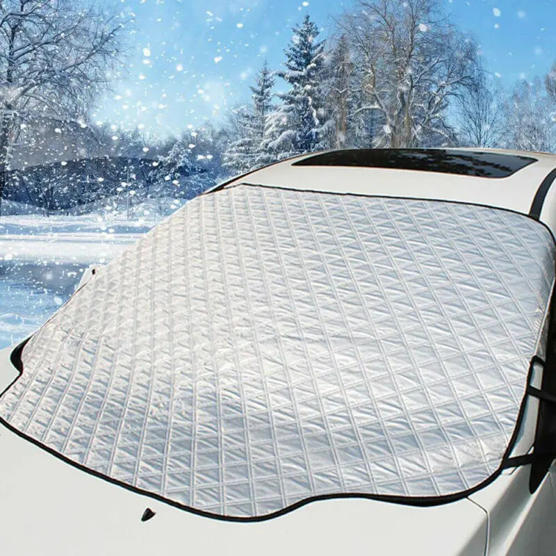 1 X Magnetic Car Windshield Snow Cover Winter Ice-Frost Guard Sun Shade Protector for Car/Crvs Truck SUV RV Exterior Accessories