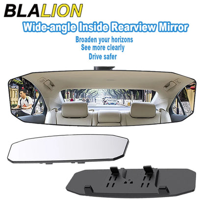 BLALION Car Baby Mirrors Rear View Mirror Wide Angle Panoramic Assisting Anti-Glare Large Vision Interior Monitor Auto Universal