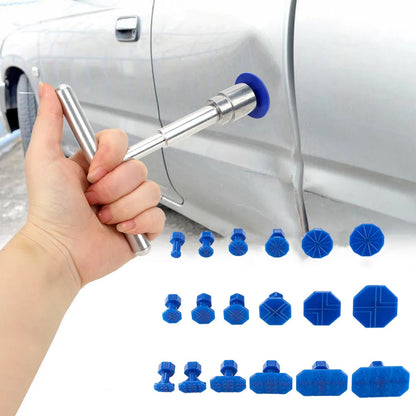 Car Dent Repair Puller, Car Repair Tools Kit with 18Pcs Plastic Glue Tabs Metal T-Handle Dent Remover Universal for Car Accessor